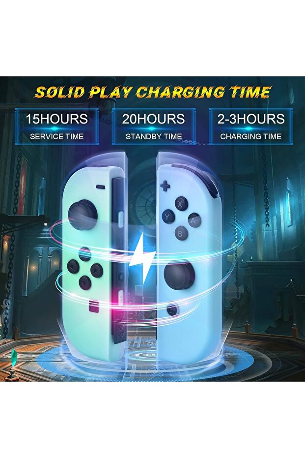 Replacement for Switch Controller Work with Switch/Lite/OLED,Wireless Gamepad Support Dual Vibration - 4