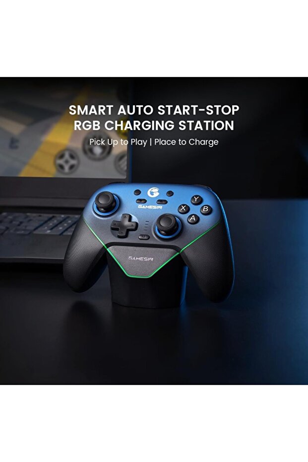 وحدة تحكم الألعاب اللاسلكية GameSir Super Nova لأجهزة الكمبيوتر/Switch/iOS/Android، مزودة بعصا تحكم وزر تشغيل بتقنية تأثير هول. - 6