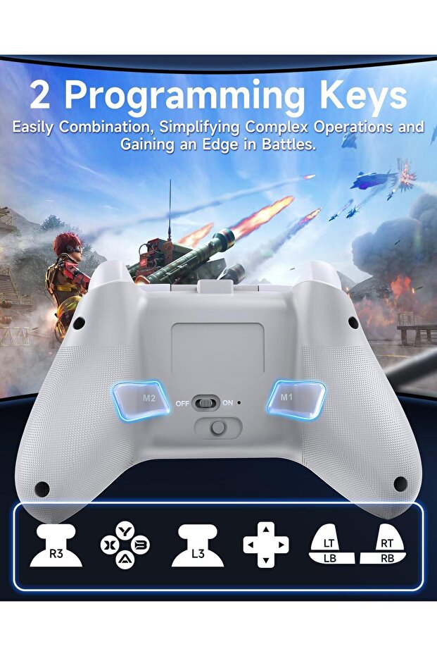 وحدة تحكم ألعاب لاسلكية من أزوني، وحدة تحكم ألعاب لأجهزة الكمبيوتر/أندرويد/ستيم/سويتش/آي أو إس - 6