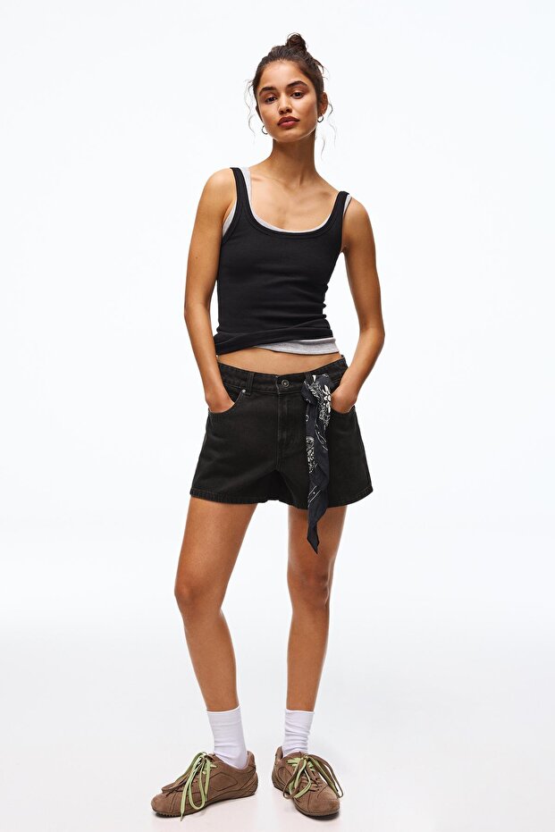 90’lar denim şort - 3