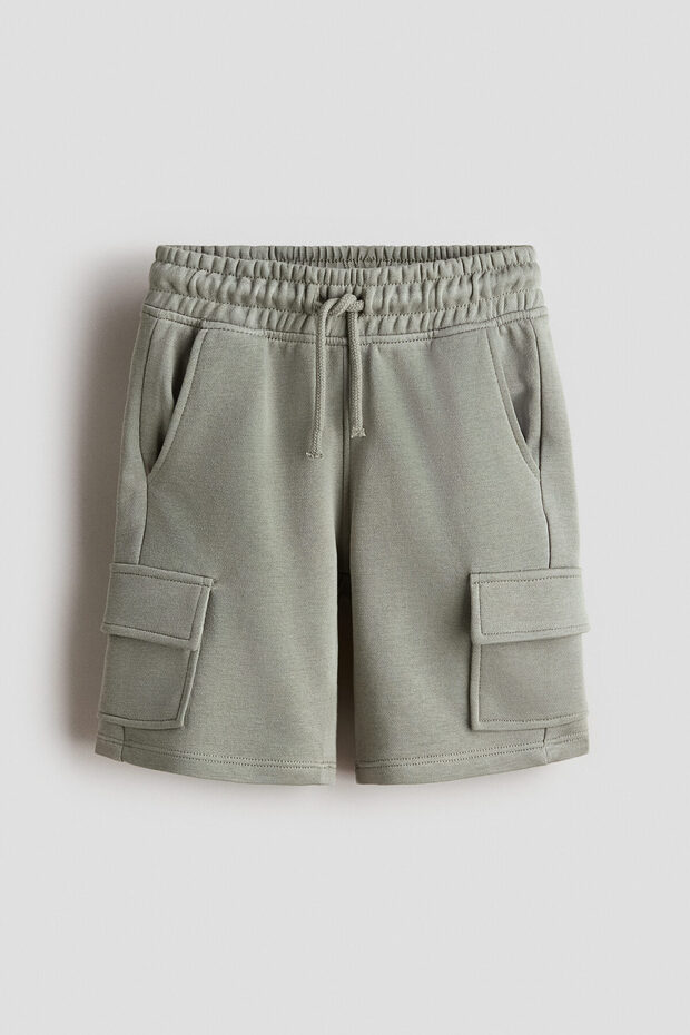 Kargo Sweatshirt Şort - 1