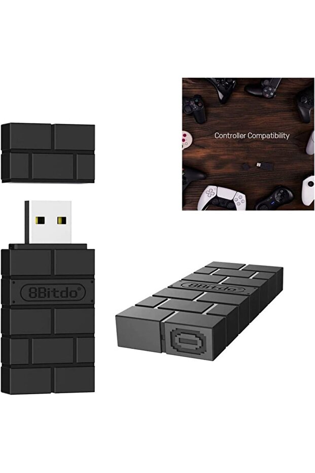 متوافق مع محول SKEIDO اللاسلكي USB 2 من 8Bitdo لأجهزة Switch و Switch OLED و Windows PC و Mac و Raspberry Pi - 3