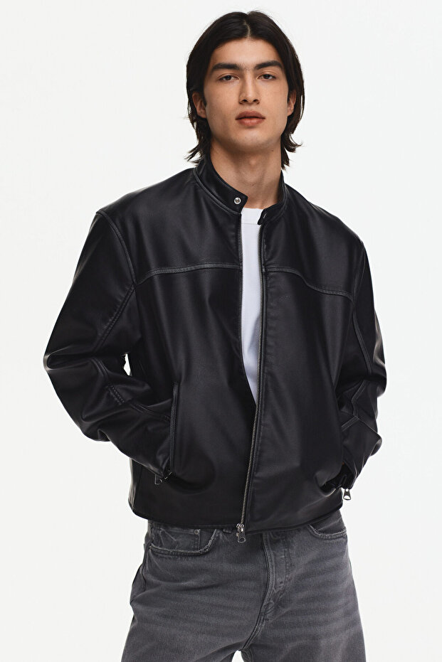 Kaplamalı Racer Ceket - 2