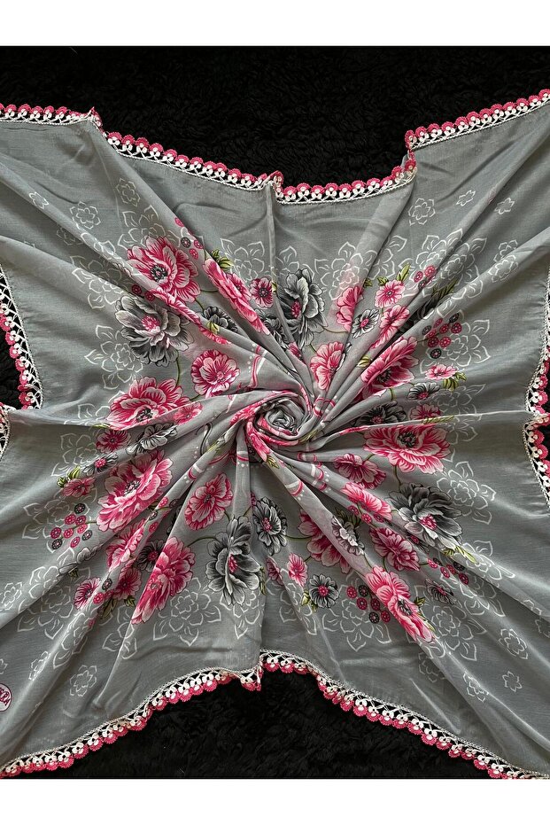 Crochet Embroidered Scarf/Yemeni/Textile/Cloth
