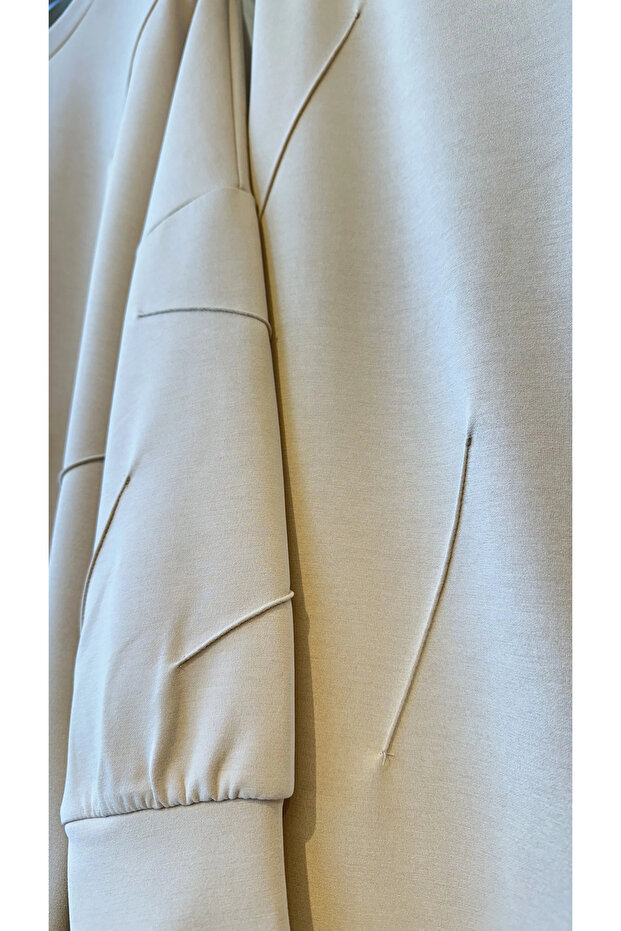 Kadın Oversize Takım - Bej - 8