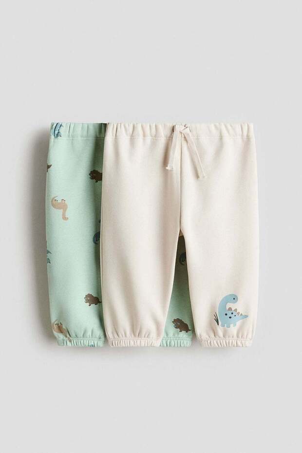 2-pack brushed-inside joggers - 1