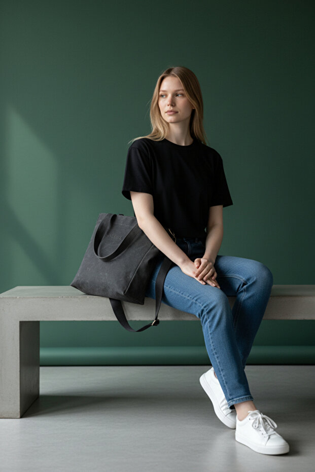 Everyday Large Tote – Antrasit - 4