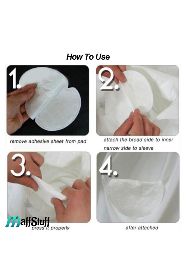 Self-adhesive armpit sweat absorbent set, 60 pcs, MaffStuff® - 5