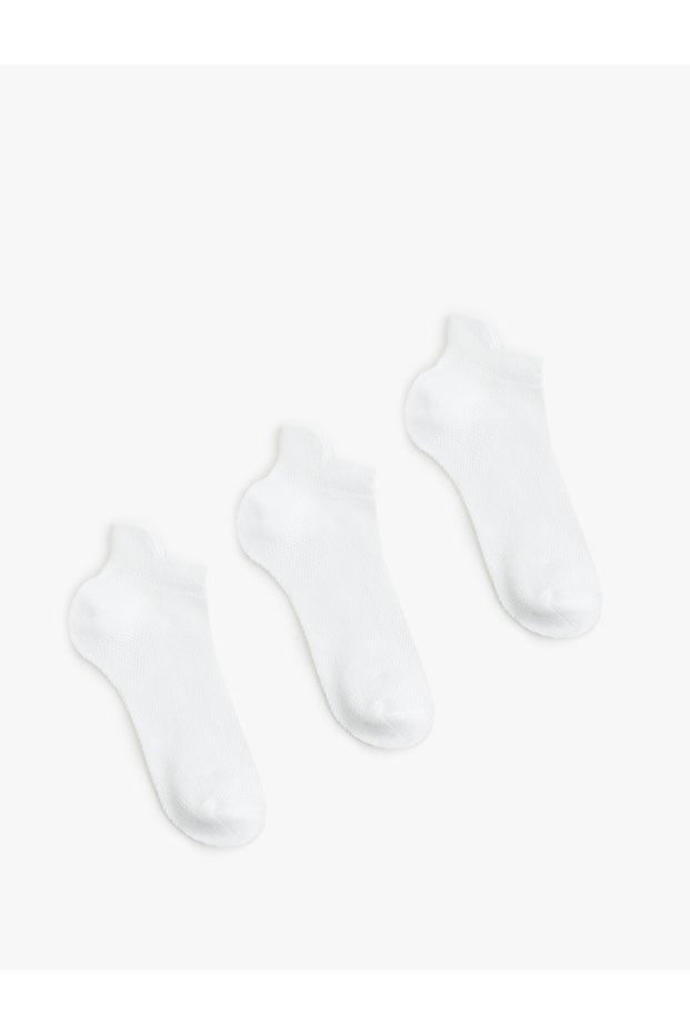 Cotton Basic 3-Piece Booties Socks Set