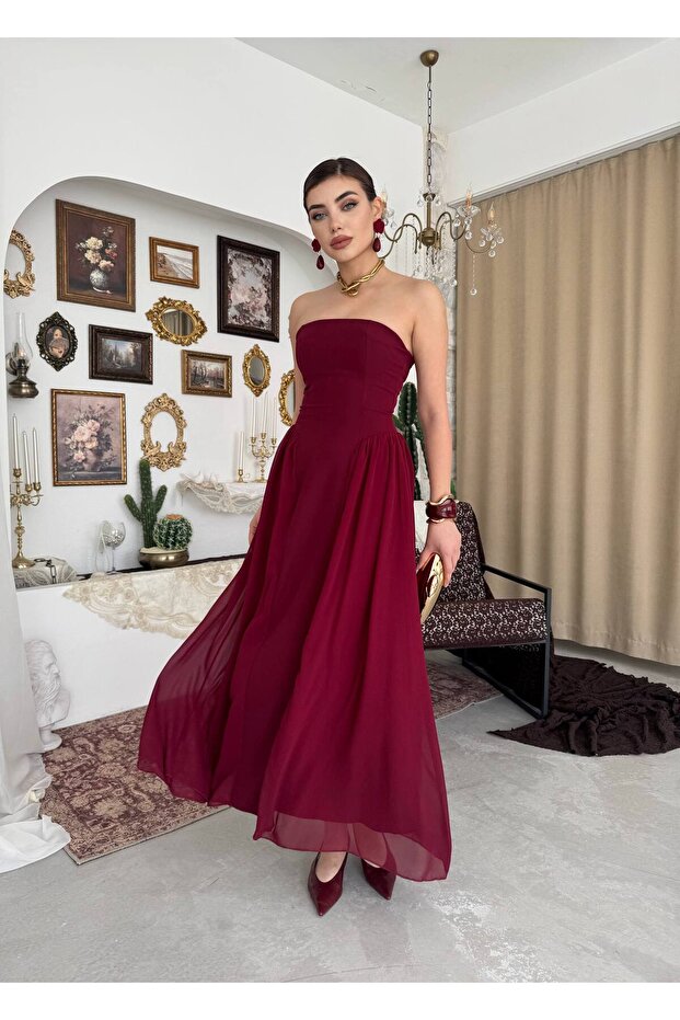 Reny Straplez Elbise - 6