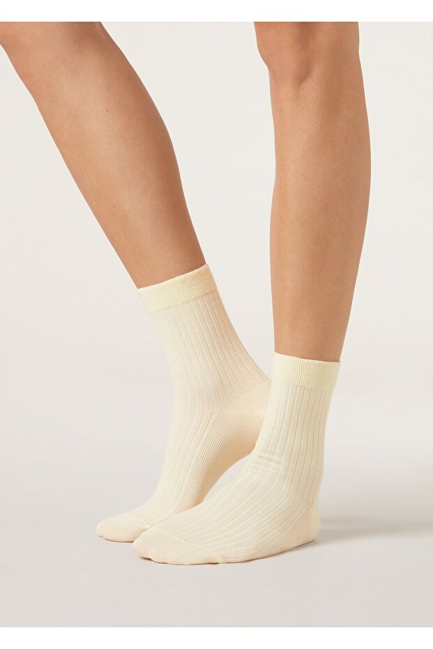 Cashmere Socket Socks - 1