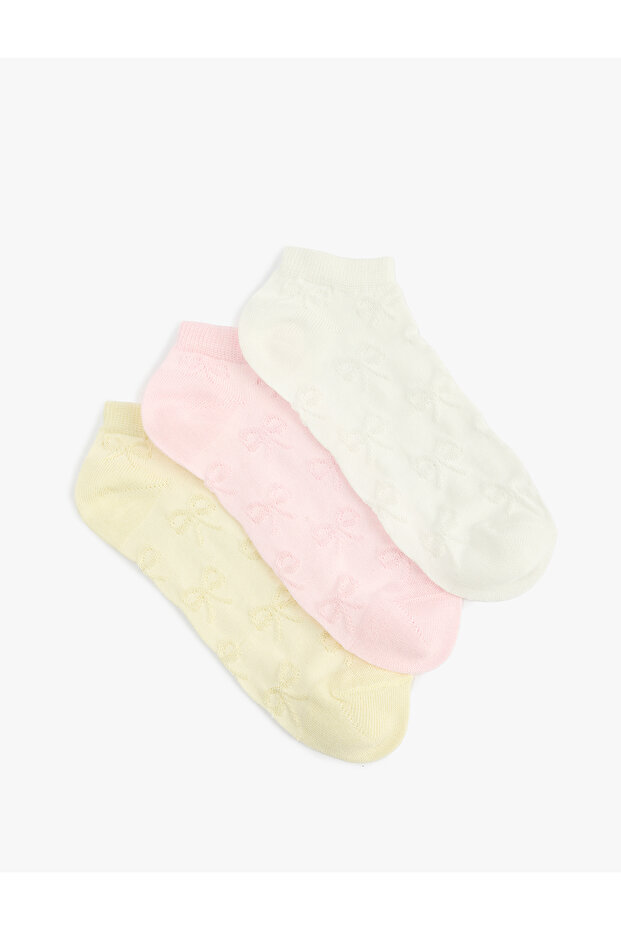 Cotton 3-Piece Booties Socks Set
