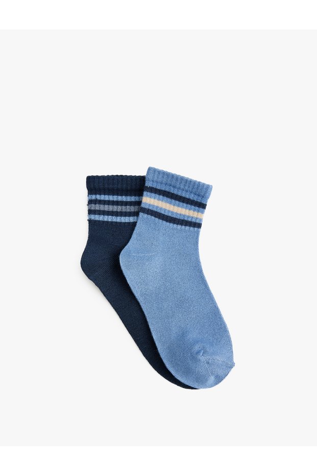Striped 2-Piece Viscose Socks Set