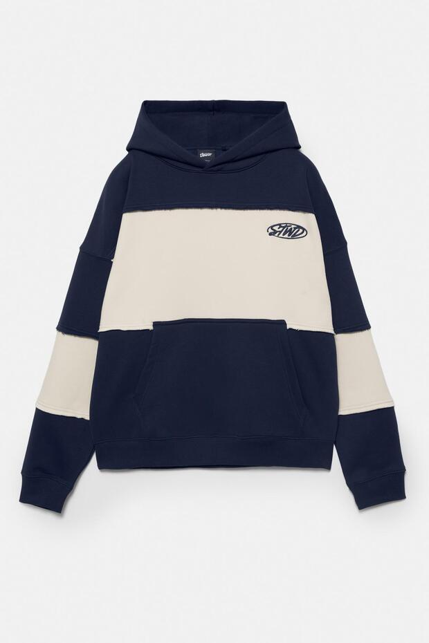 Panelli kapüşonlu STWD Studio sweatshirt - 8