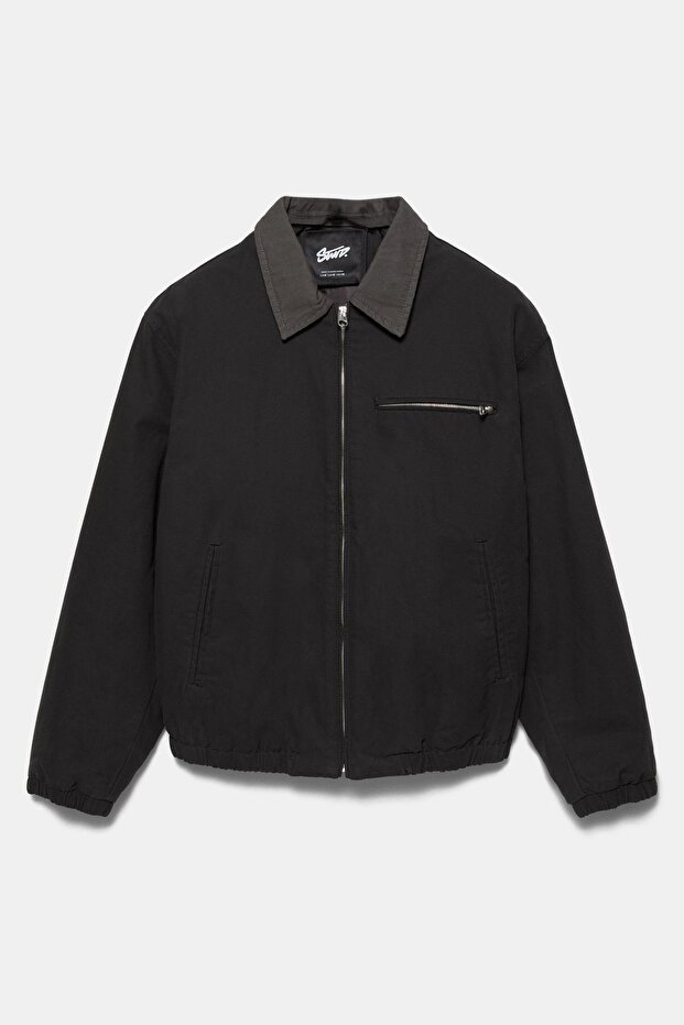 Kontrast yakalı ceket - 7