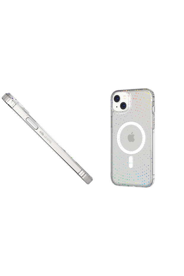 Tech21 Evo Sparkle MagSafe Case iPhone 14 Plus Clear - 3