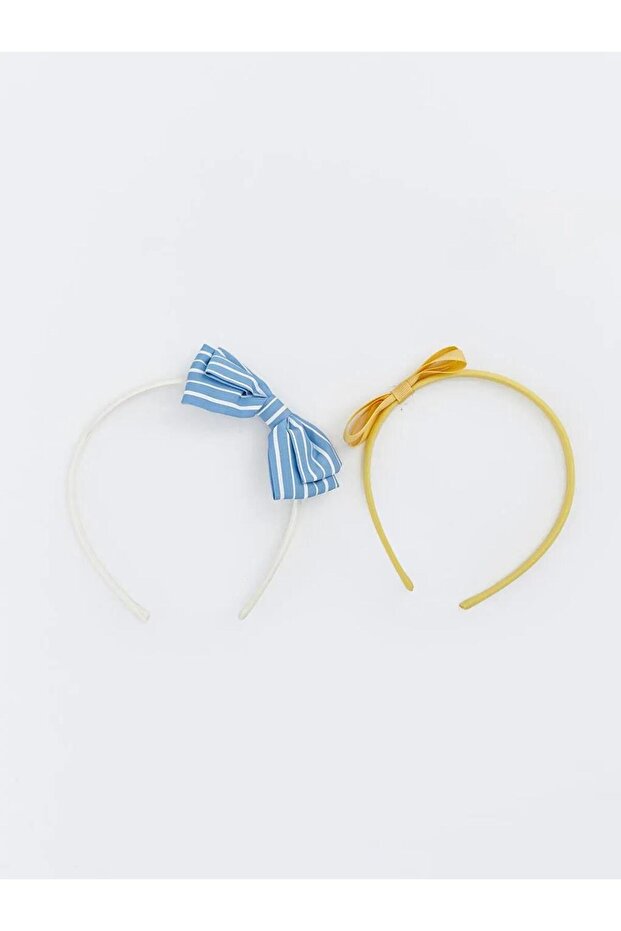 Baby Girl Crown with White Bow Figure, 2-Pack (S6)