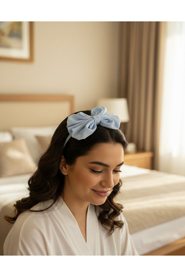 Premium Blue Bow Maternity and Mother Crown - Hospital Photography Accessory - Maternity Crown