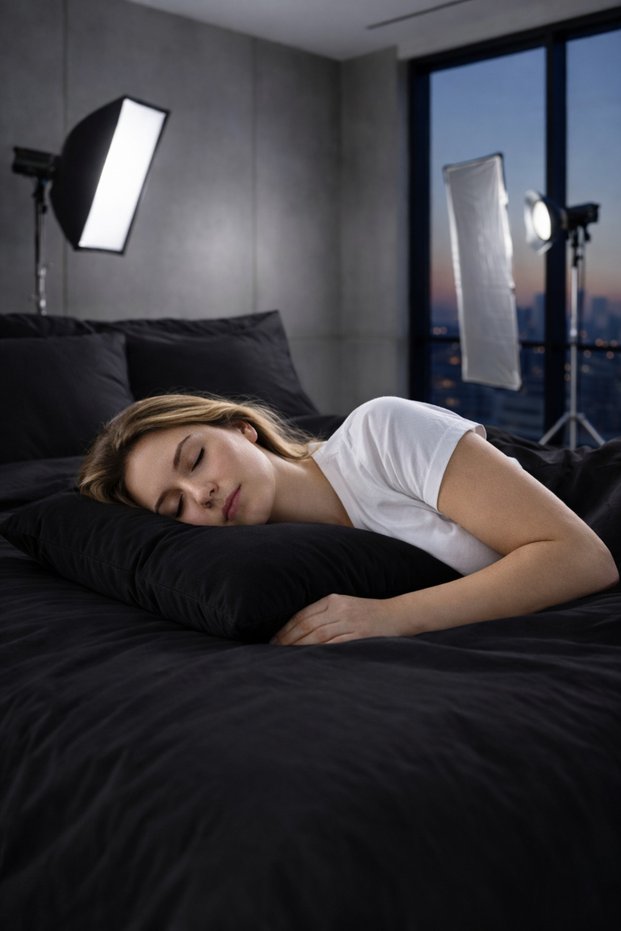 İz Studio Dynamic Black Pillow | 800 Gr Nano Silicone Filler | Antistress | Progressive Pillows