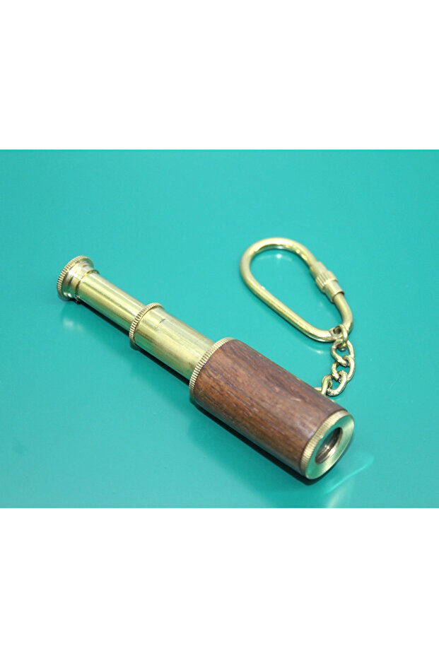 Brass Binoculars Keychain 3661