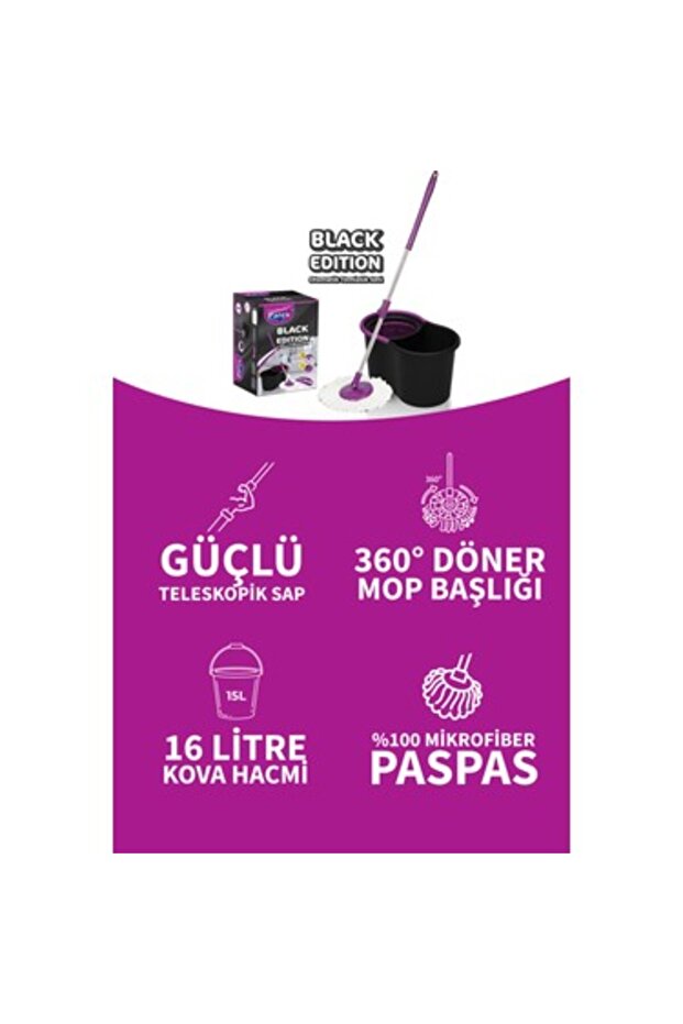 مجموعة التنظيف التلقائي باللون الأسود - 5