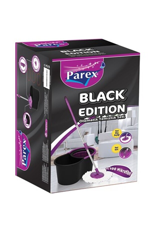 مجموعة التنظيف التلقائي باللون الأسود - 1