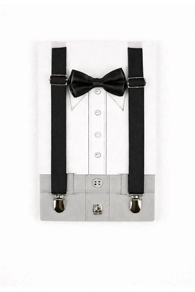 23 April 29 October Show Outfit Boys' Suspenders & Bow Tie Set