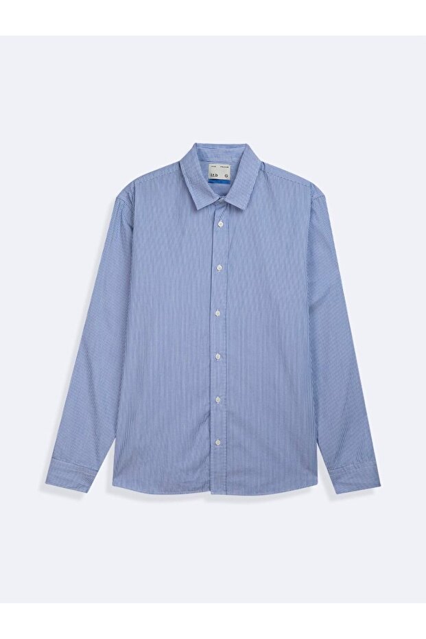 Çizgili Mavi Gömlek - 3