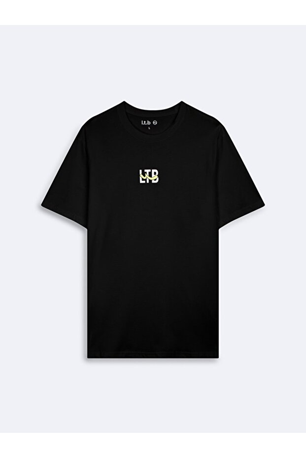 Ltb Logo Baskılı Siyah T-shırt