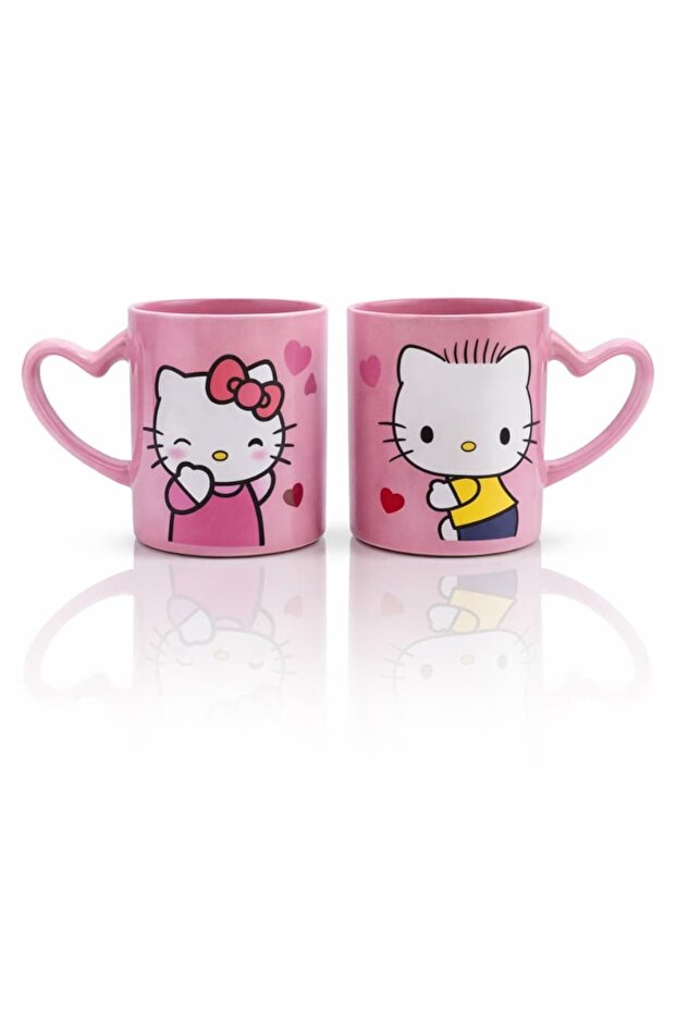 طقم أكواب هيلو كيتي للزوجين (Hello Kitty Couple Mugs Set) - 2