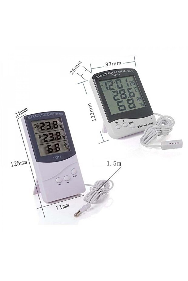 مقياس رقمي لدرجة الحرارة والرطوبة - 2