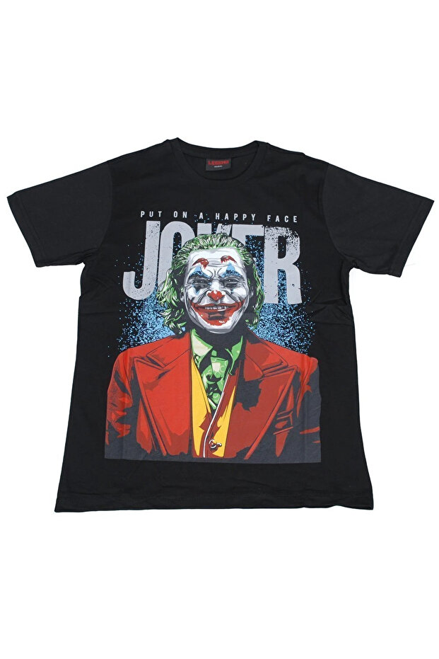 Joker Put on a Happy Face T-Shirt Black