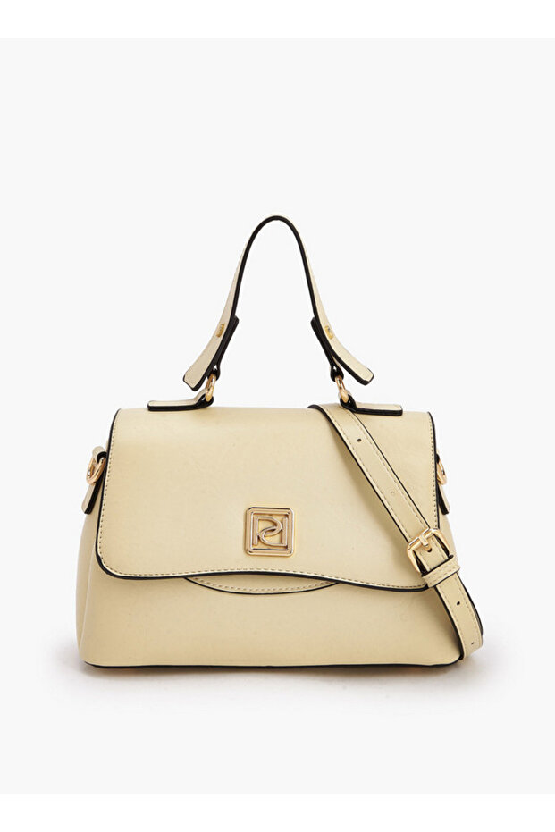 Solid Satchel Bag with Detachable Strap - 1