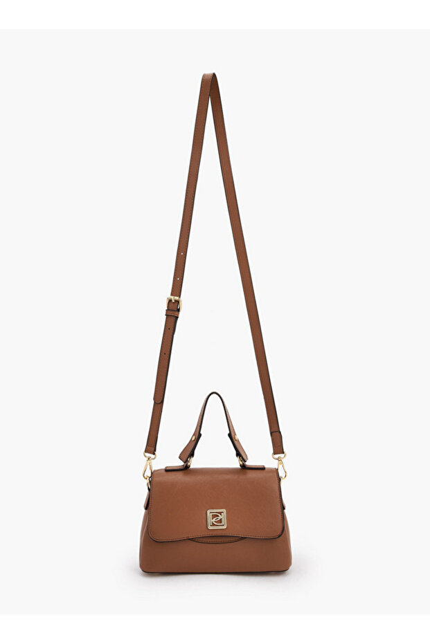 Solid Satchel Bag with Detachable Strap - 2