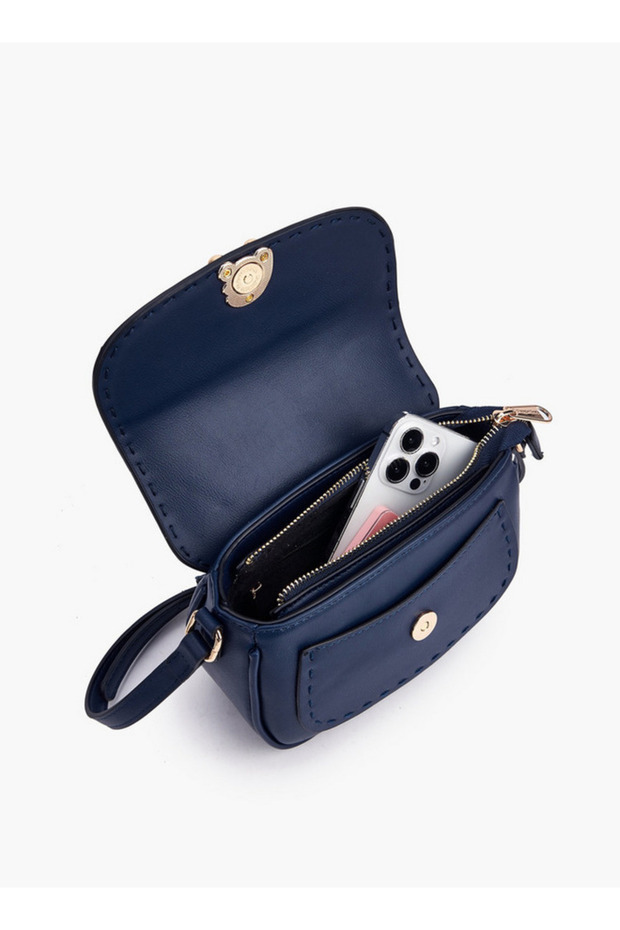 حقيبة كروس صلبة مع حزام قابل للتعديل - 3