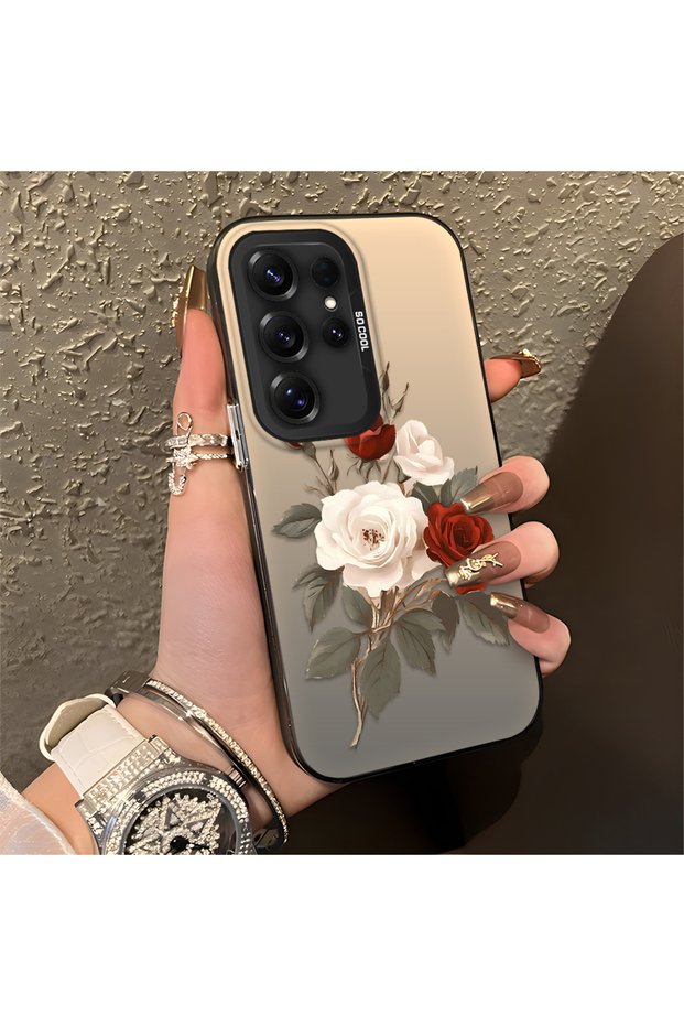 Samsung Galaxy A50/A50S/A30S Compatible Luxury Rose Pattern High Quality Phone Case