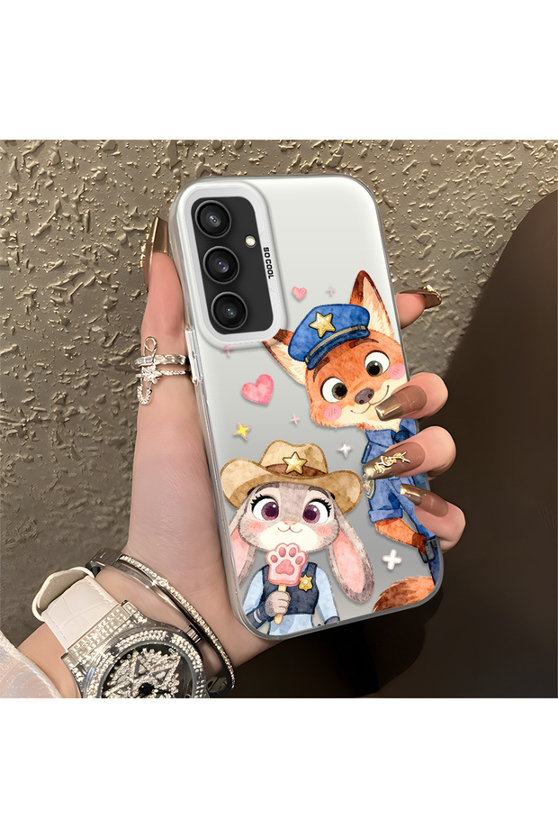 Samsung Galaxy S23 Fe Compatible Luxury and Stylish Cartoon Pattern High Quality Phone Case