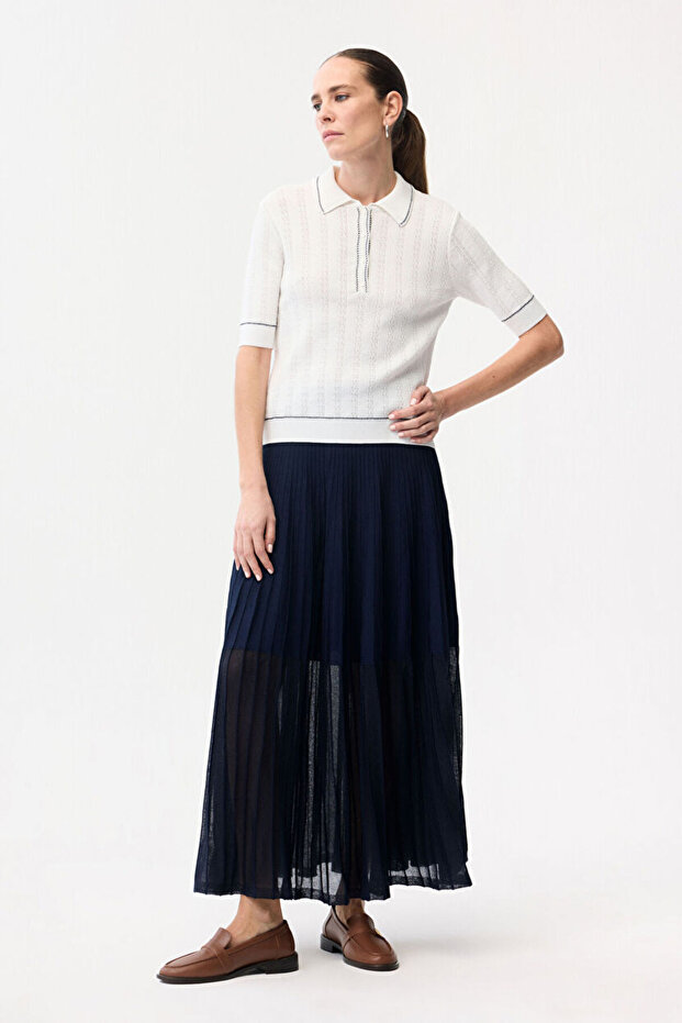 Erkek Yaka Triko Bluz - 3