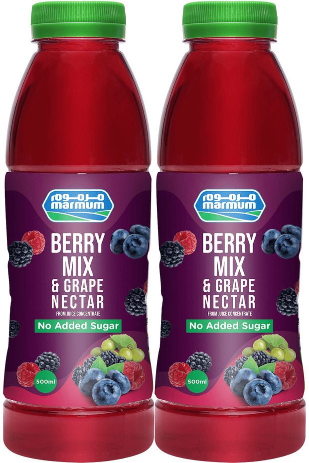 Sweet Red Berries Infused Fruity Nectar Juice Bottles (2 x 500ml)