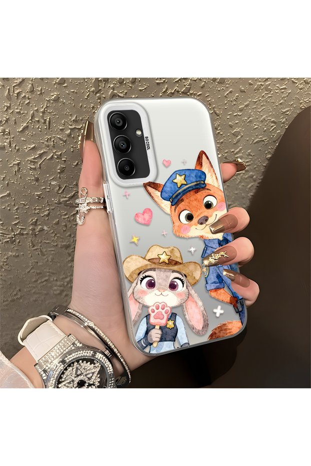 Samsung Galaxy A15 Compatible Luxury and Stylish Cartoon Pattern High-Quality Phone Case