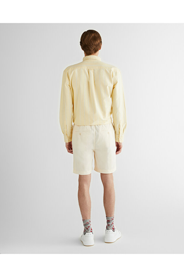 Erkek Krem Regular Fit Şort - 2