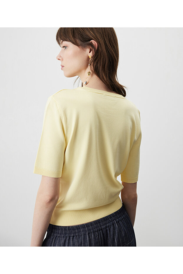 Bisiklet yaka basic triko - 7