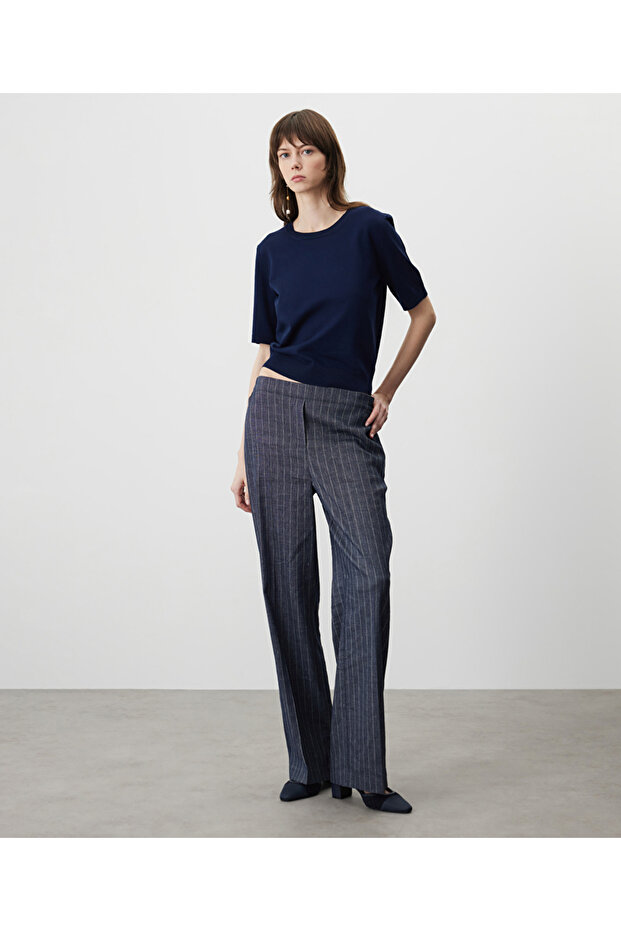 Bisiklet yaka basic triko - 2