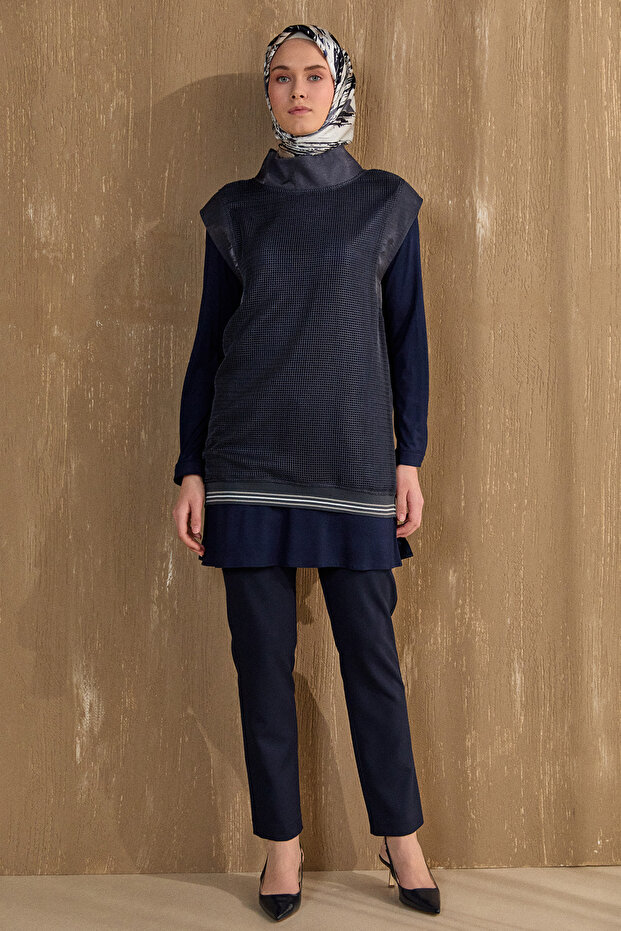 Dar Paça Krep Pantolon - 1