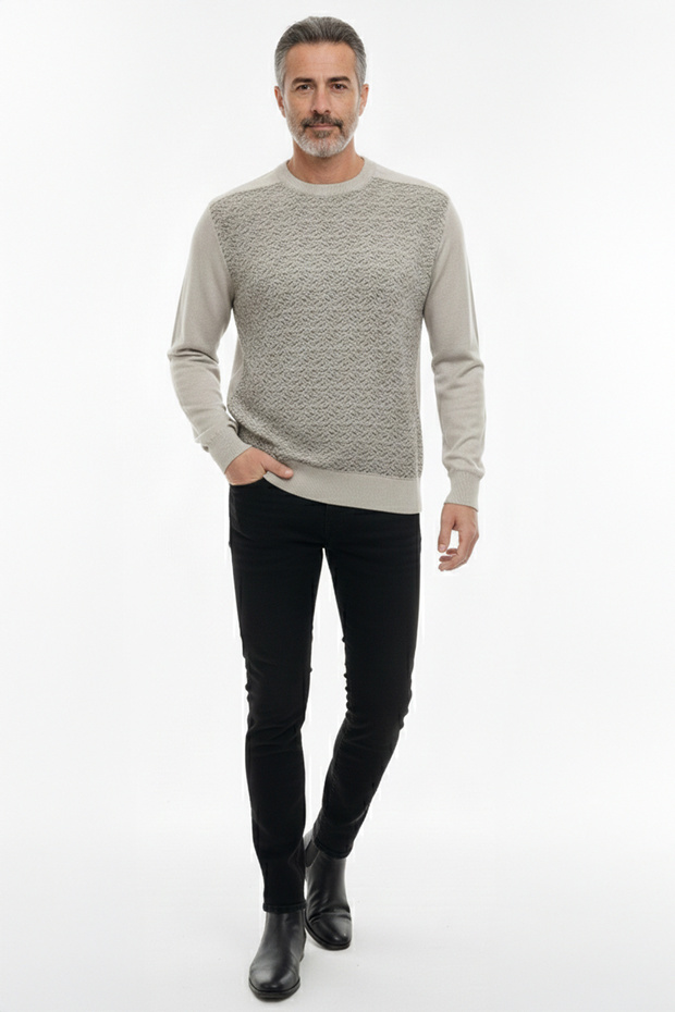 Pulover cu model pentru bărbați - 2