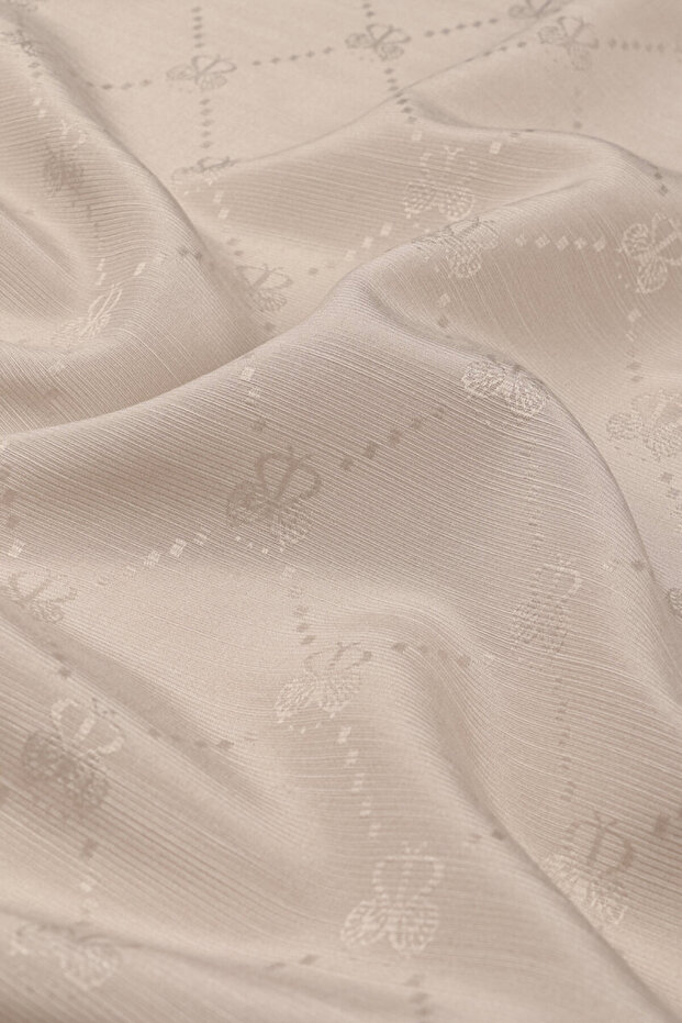 وشاح من القطن الحريري بنمط مونوغرام من بولوت - 2