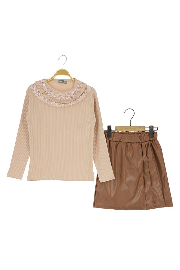 Devojčice, set od Suknja-šorts dela - 2