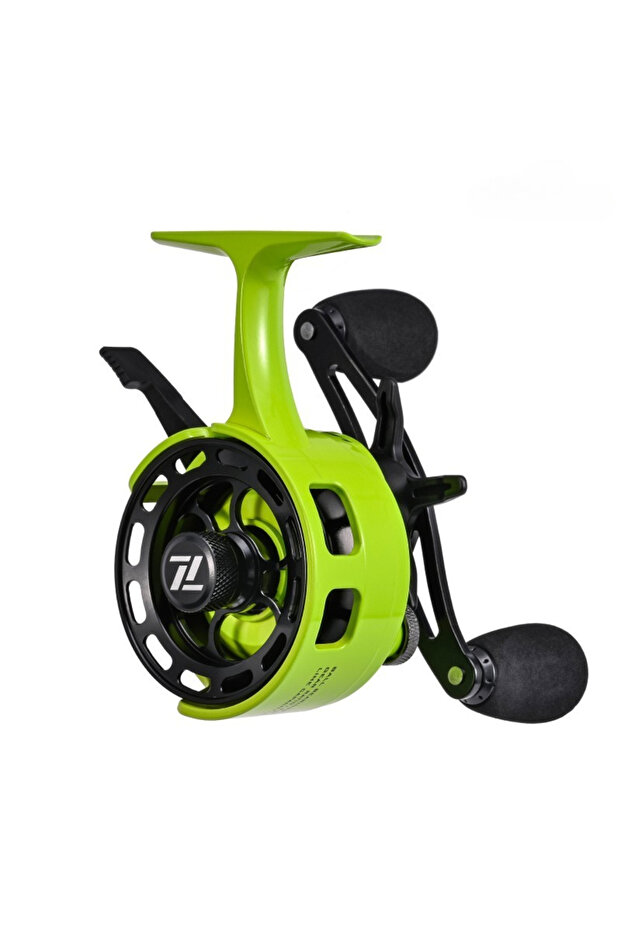 Green-Right Ice Fishing Reel Large Spool Diameter Inline Freespool Reel 3+1 Metal Spool Coil Smooth