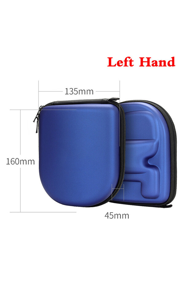 Blue Left Hand Padded EVA Fishing Reel bag for Baitcasting Reels Molded Neoprene Lightweight Durable