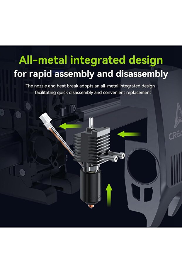 Complete hotend kit for K2 Plus/K2 Plus Combo 3D printer, ceramic heating block - 4